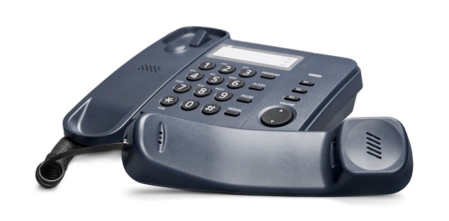 Phone with receiver off the hook
