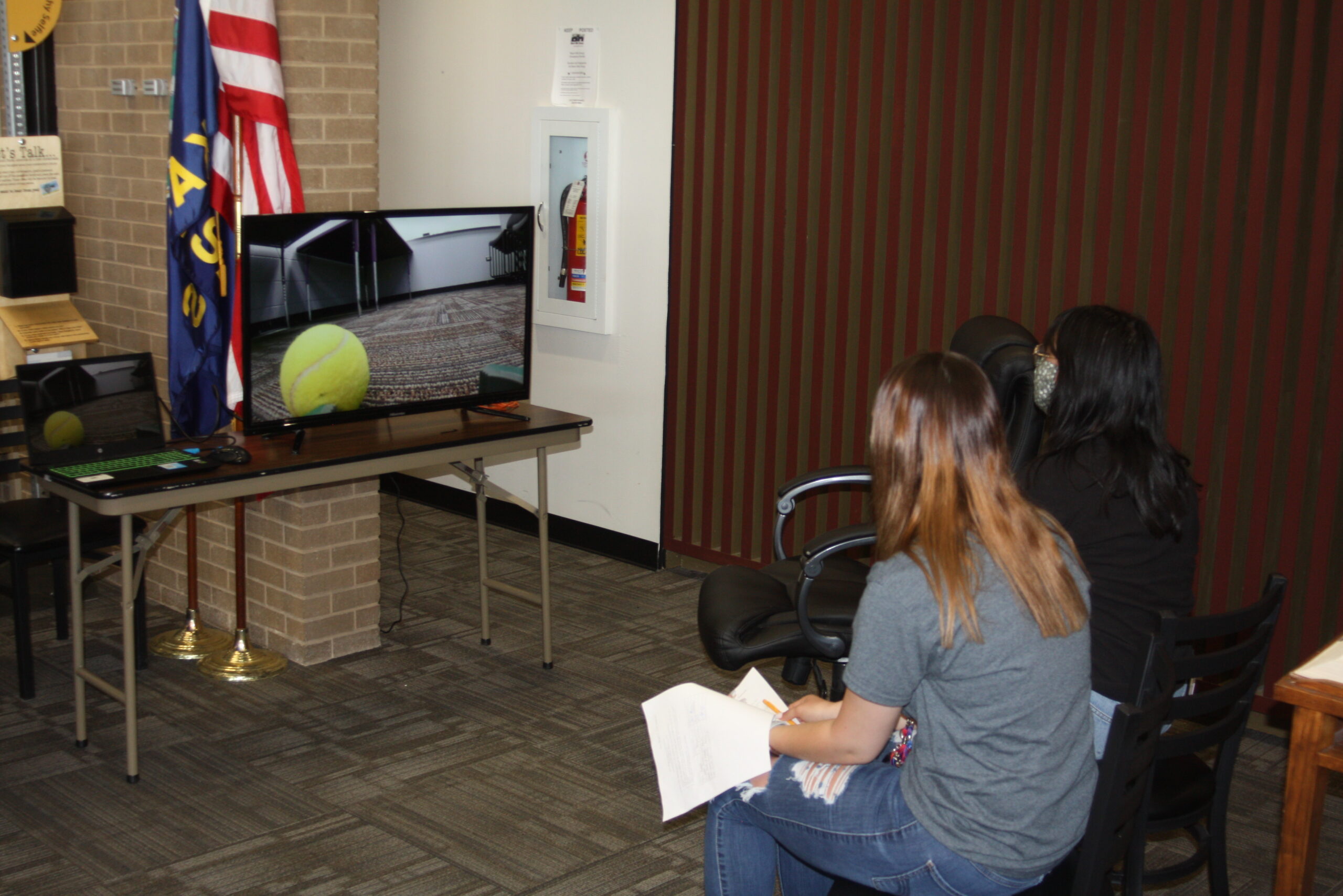 STEM students demonstrate their projects during the 2021 STEM Projects Poster Session